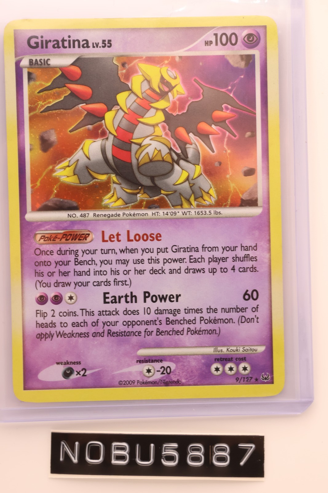 Giratina 9 Holo - Pokemon Platinum - EX