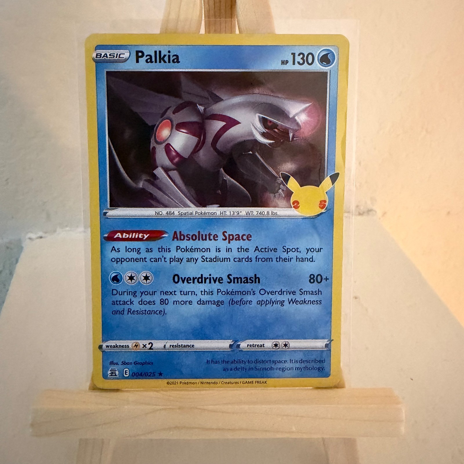 Palkia 4/25 Celebrations Holo Pokemon TCG