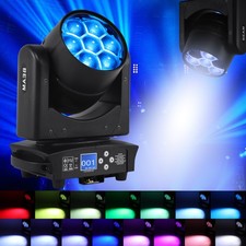 7x50W LED Zoom Moving Head Stage Light RGBW DMX Beam Wash Lighting DJ Disco