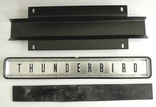 New 1964 Ford Thunderbird Rear Center Bumper Ornament Emblem With Backing Parts