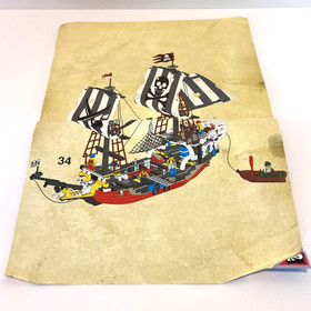 LEGO 1996 Vintage Pirates Red Beard Runner Set 6289 Instruction Book Manual Only