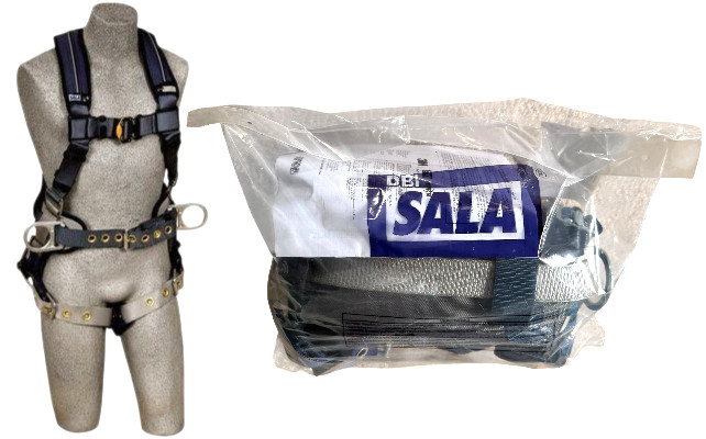 3M DBI-SALA ExoFit 1110179 (XXL) Fall Protection Body Harness, Blue, w/ Belt