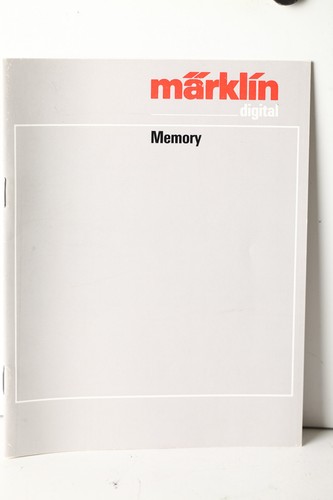 Märklin H0 Manual para memoria (355808) | Condition: Gut