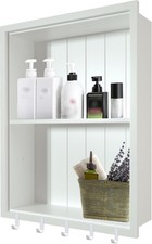 14" x 18" Recessed Medicine Cabinet 2-Tier Wall Niche Bathroom Bedroom Living