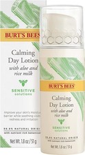 Burt's Bees Calming Day Lotion Sensitive Solution 1.8oz e 51g Aloe  Rice Milk