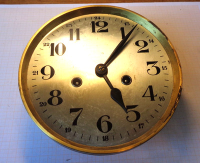Älteres gebrauchtes Werk für Wanduhr Regulator Pfeilkreuz 102/26 285 gangbar