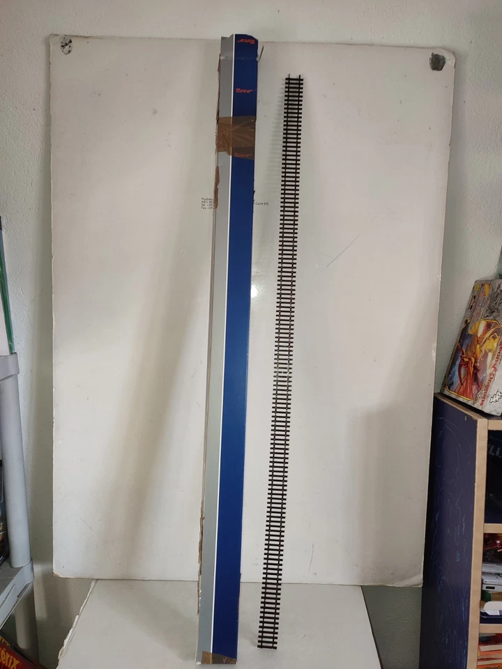 RARE ROCO HO 42400 LOT DE 12 RAIL FLEXIBLE  92 CM  AVEC  BOITE BEL ETAT - Photo 2/2