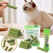 -. Cat Grass Sticks For Indoor Cats Grass Chew Sticks Catnip Cleaner Teeth D7C1