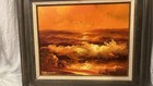 Karl Neumann (German, 1891-1985), Large Original O/C "Sunset Coastal Seascape" — photo 2