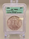 1986 $1 American Silver Eagle - ICG MS68