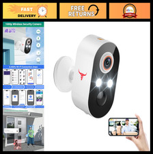1080p Wireless Security Camera - AI Human Detection, Night Vision, 2-Way Talk, C