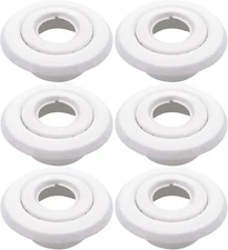 (6 Pack) 3/4" IPS Fire Sprinkler Head Escutcheon Plate Standard Cover Trim Ring