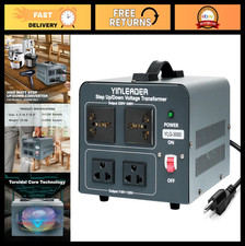 3000W Voltage Converter Transformer Step Up/Down 110V-240V with 4 Outlets  Prot