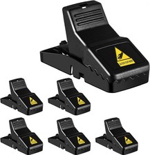 6pk Mouse Traps | Heavy Duty Mice Snap Catcher Rodent Mice Reusable Pest Control