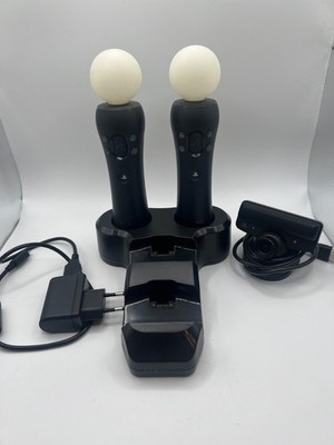 Sony PlayStation Move Set - 2 Controller Kamera Ladestation gebraucht PS3 PS4