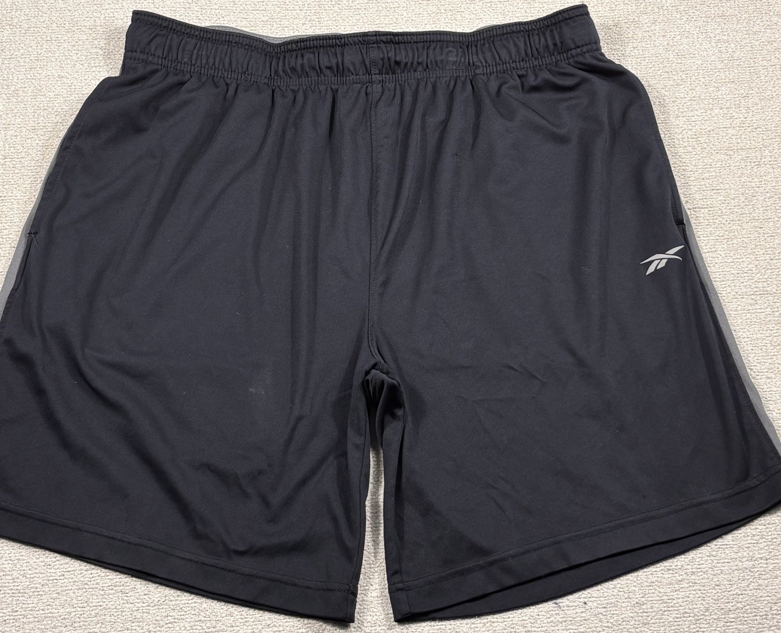 Reebok Speedwick Athletic Running Workout Performance Shorts Men Large Navy Logo