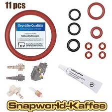 Saeco Philips Coffee Machine Seal O-Rings Gasket Set + Silicon Grease, 11 Pack