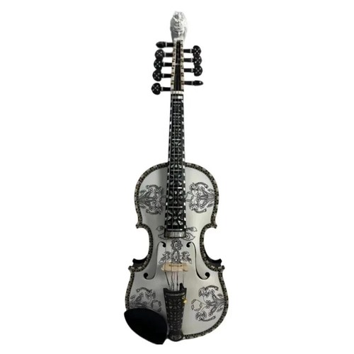Deluxe fantasia violino norvegese 4/4 violino 9 corde Hardanger violino violino - Foto 2 di 14