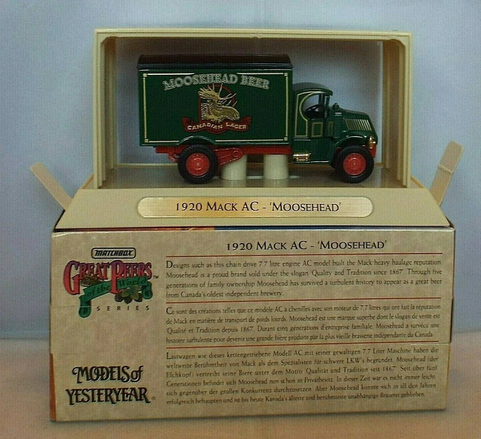 MATCHBOX COLLETIBLES YGB09 1920 Mack AC Truck MOOSEHEAD Great Beers ISSUE 1 - Image 4 of 4