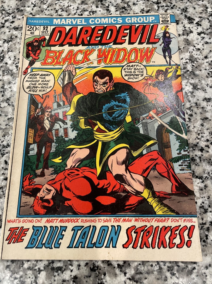 Daredevil #92 (1972, Marvel Comics) Blue Talon | eBay