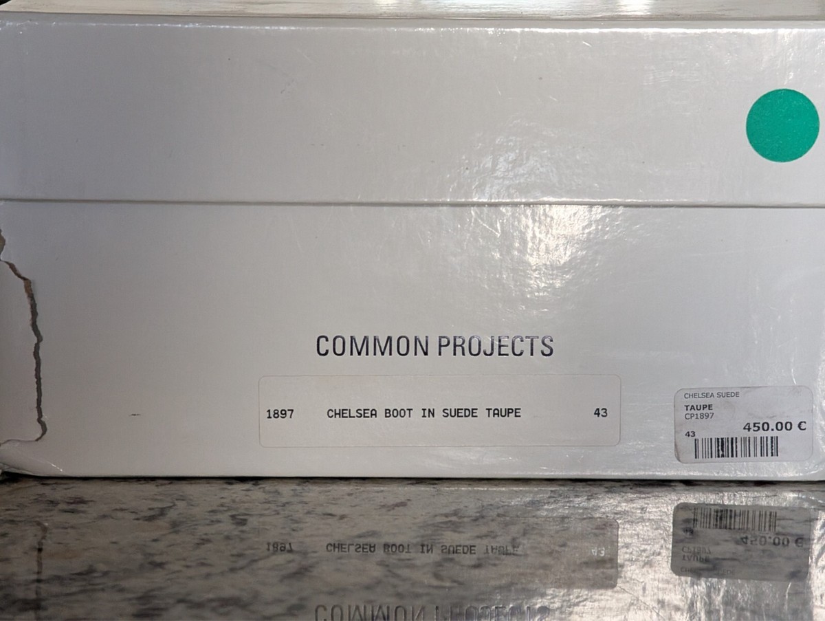 Common Projects Chelsea Boot Size EU43 in Suede Taupe and Crepe