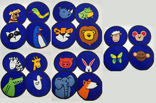 Animal Assorted Round Rug Carpets 12" Kid Bedroom Daycare Nursery Play Mat 20 pc