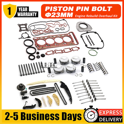 Engine Rebuild Overhaul Valves Kit For VW Audi S3 TTS Golf R MK7 2.0 TSI CJX DNU