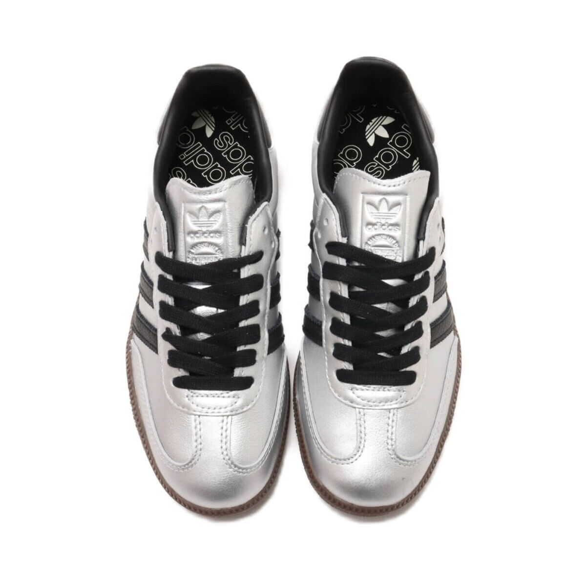 adidas Originals WMNS Samba Silver Metallic Black JI4218 adidas Originals WMNS Samba Silver Metallic Black JI4218