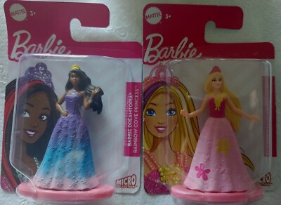  lot of2Barbie Dreamtopia Rainbow Cove Princess+Barbie Flower N Flutter Princess