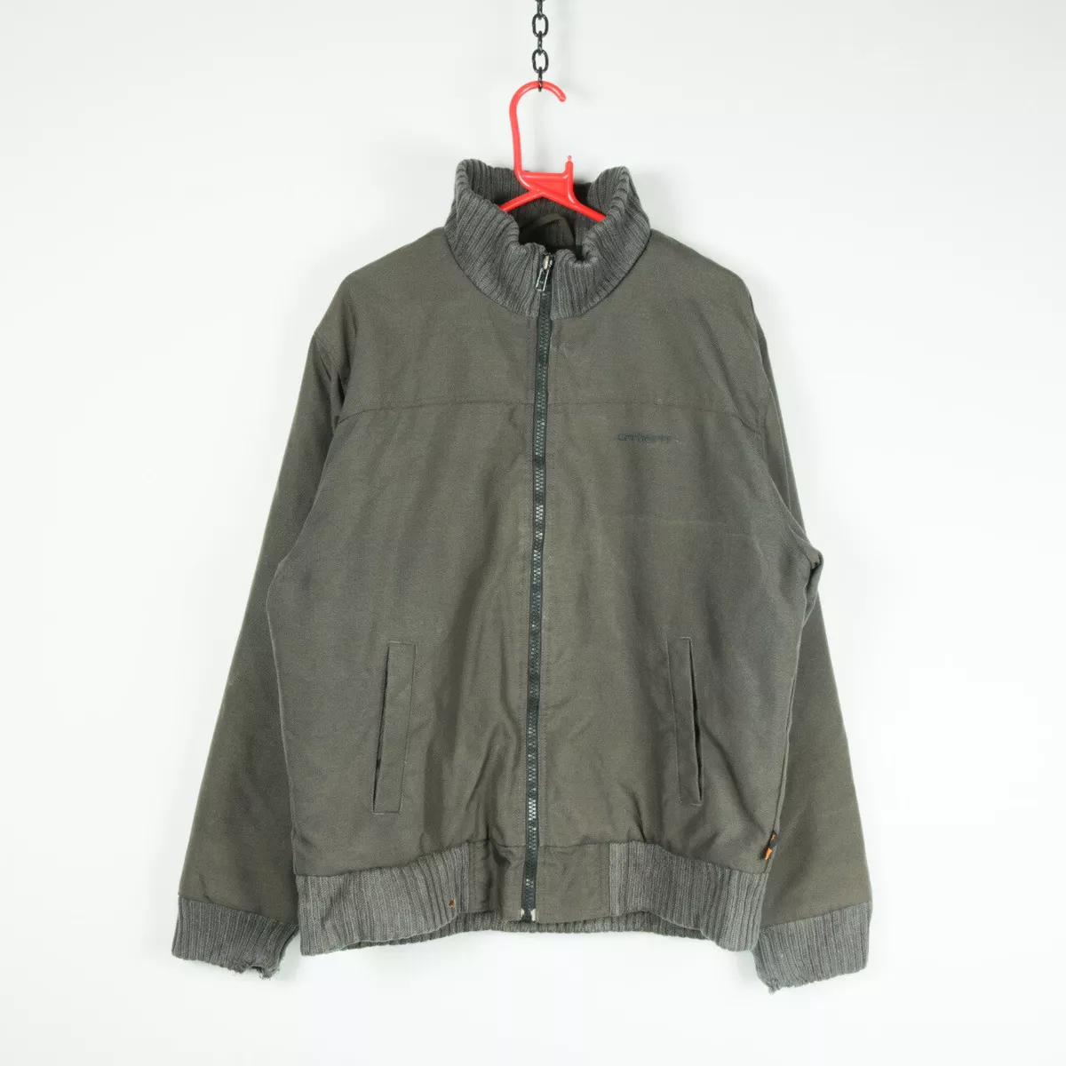 CARHARTT Cordura Bomber Jacket Large Work Workwear Coat Padded Nylon Kodiak