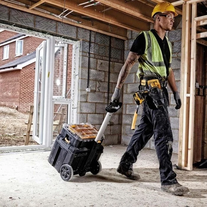 DeWalt TSTAK Mobile Storage Trolley 2 PACK Extendable Handle Heavy Duty NEW UK - Image 2 of 4