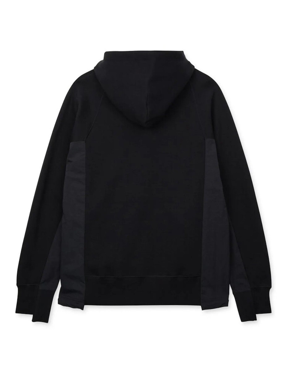 Nike X Sacai Pullover Hoodie Fleece CV5727-010 Black Unisex Size
