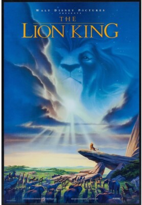 The Lion King Original Movie Poster Double Sided 1994 Disney