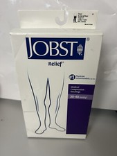 Jobst Relief Compression Thigh Stockings 30-40 mmhg Supports Open Toe Silicone