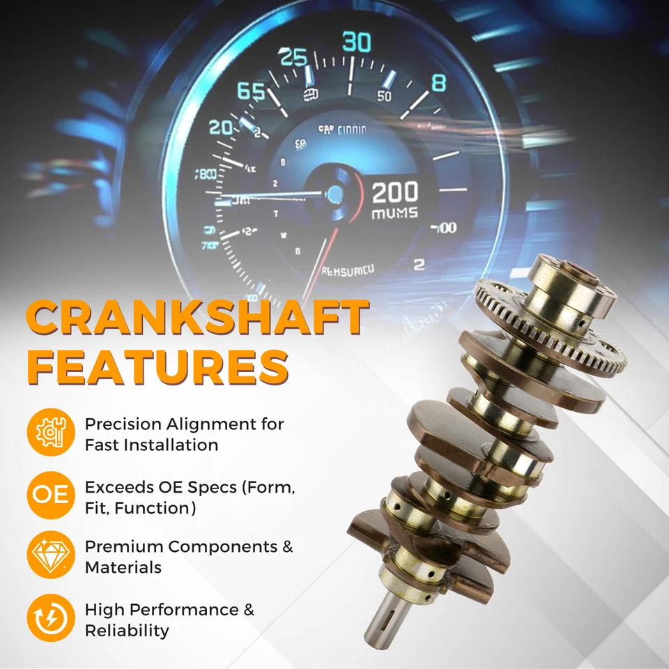 Cigüeñal motor Pentastar V6 de 3,6 L Wrangler 2011-2018 Jeep Grand Cherokee Foto 3 de 4