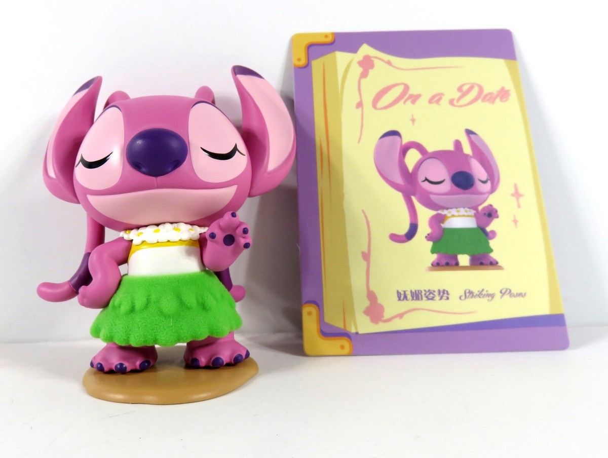 その他 POP MART Stitch on a Date Series Figures Pop Mart Disney Stitch On A Date Series Mini Figure Angel Striking