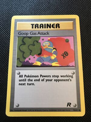 Goop Gas Attack Trainer 78/82 Team Rocket Pokemon Karte. Near Mint. 