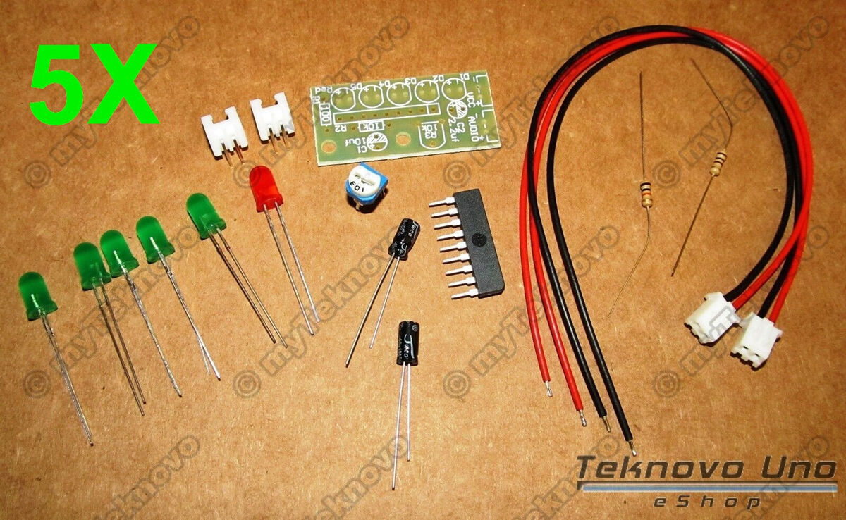 5x KITs KA2284 DIY LED Light Audio Soud Level Indicator VU 5x KITs KA2284 DIY LED Light Audio Soud Level Indicator VU