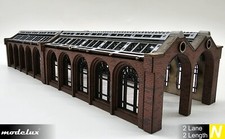 Modelux N Gauge 'Cheltenham' 2 Lane Double Length Engine Shed Kit