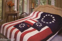 Comforter Bedspread Betsy Ross Flag 101x86 King With 2 Pillow Shams Comforter Bedspread Betsy Ross Flag 101x86 King With 2 Pillow Shams
