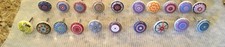 20 BEAUTIFUL CERAMIC OR PORCELAIN VARIED COLOR PATTERNS FURNITURE/CABINET KNOBS