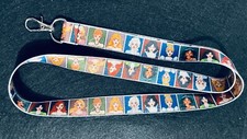 Lot 10pcs cartoon princess Lanyard Mobile Phone ID Card KeyChain Holder gifts