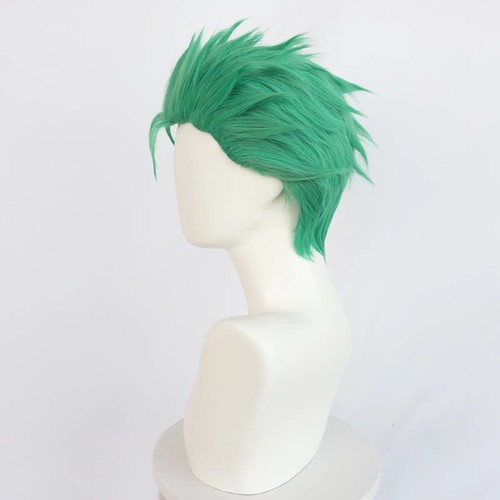 Peluca Roronoa Zoro Cosplay Verde Zoro Hombre Mujer Fiesta de Halloween - Imagen 4 de 5