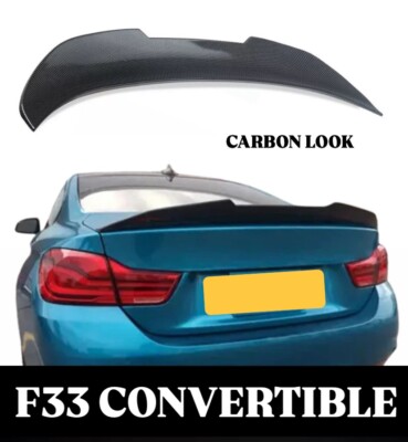 F33 Cabrio Heck Kofferraum Spoiler Carbon Look für BMW 4er 14-20 PSM Style