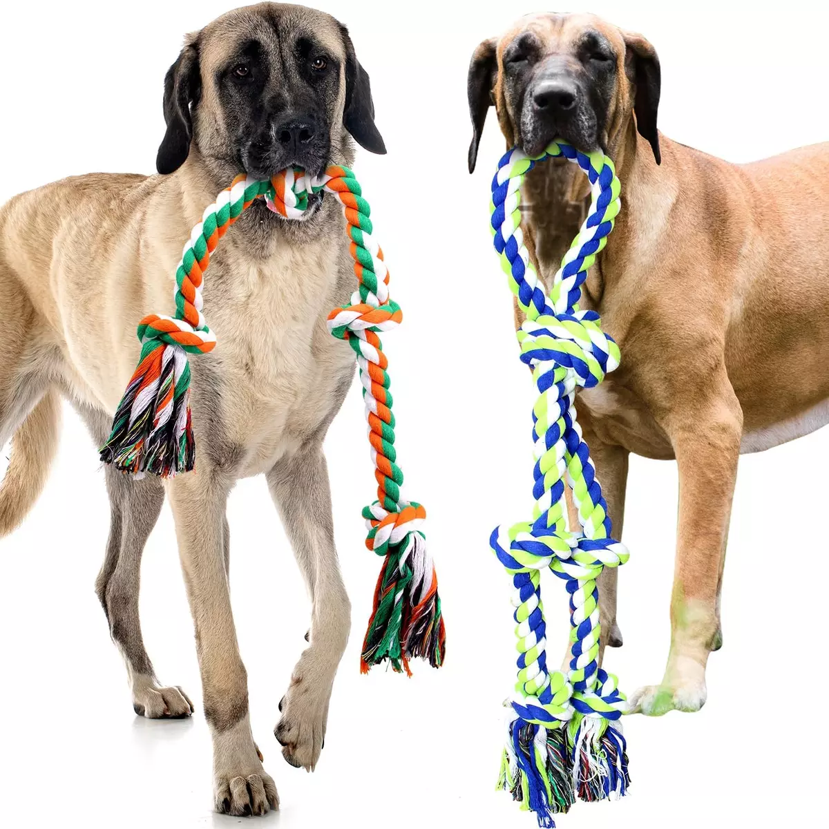 2pack Dog Rope Toy Aggressive Chewers