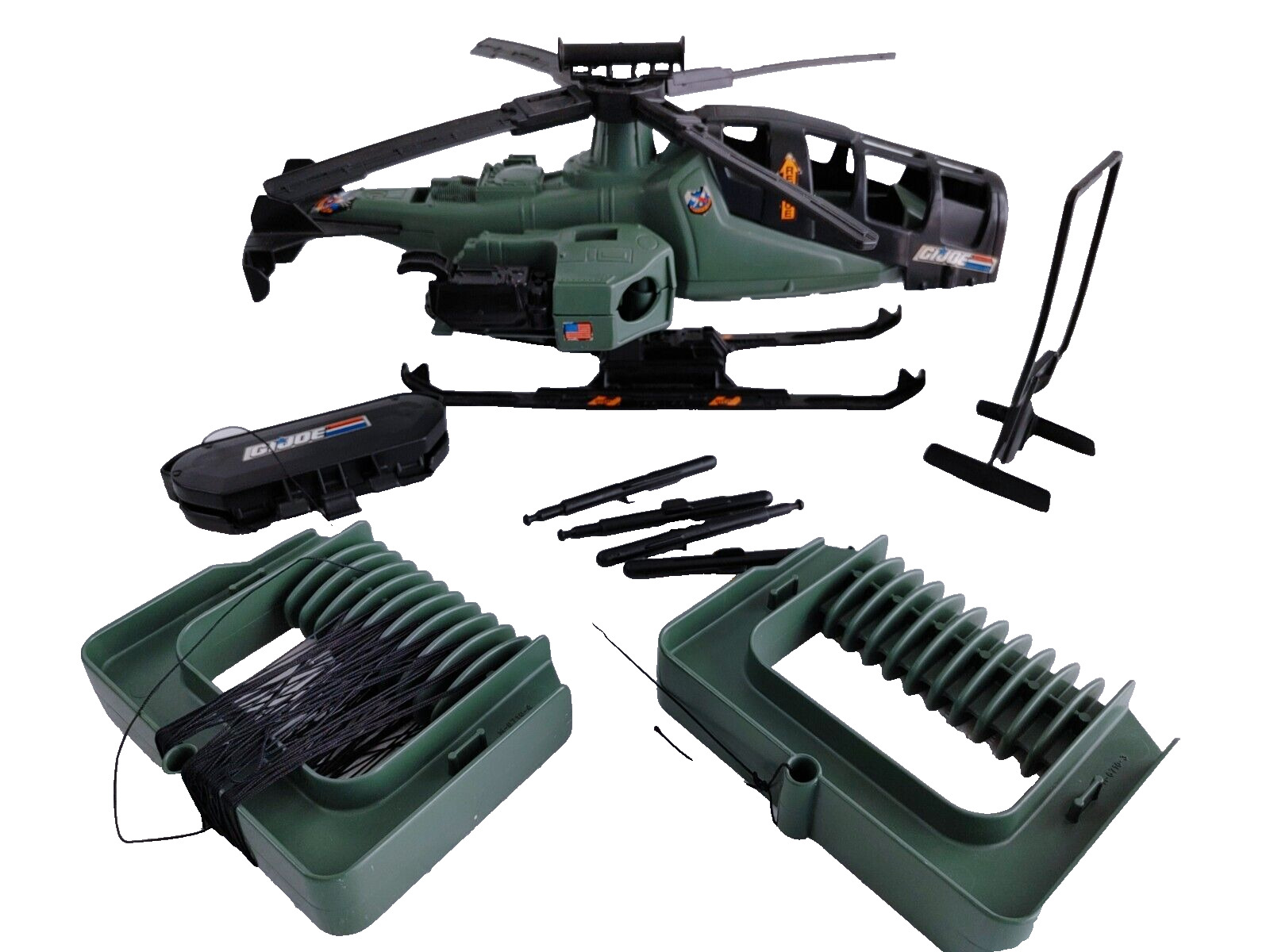 1994 GI Joe Battle Corps Razor-Blade Helicopter with Four Missiles #21635
