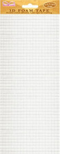 3D Foam Adhesive Tape Small Squares - 1 Sheet of 940 Squares