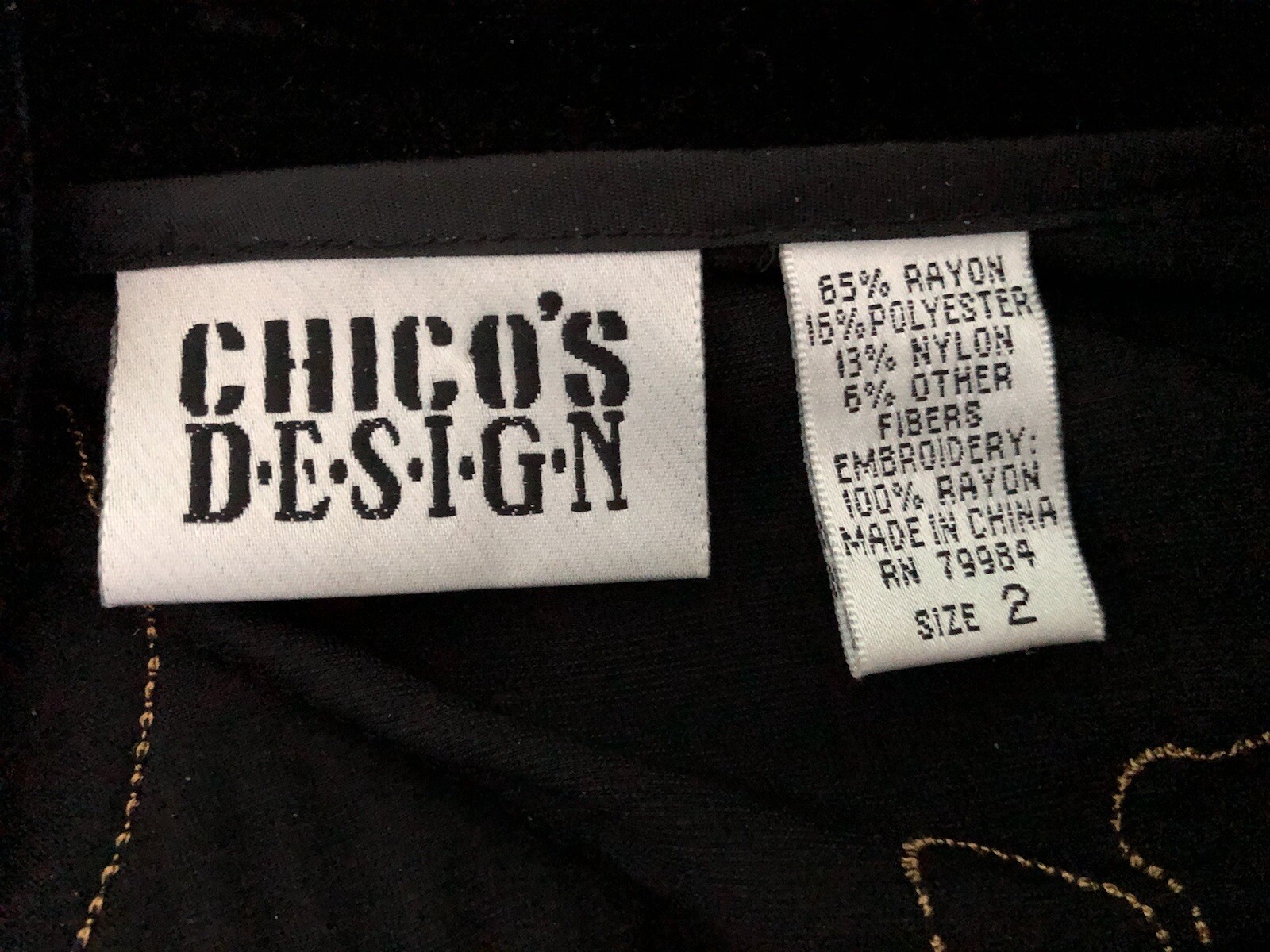 CHICO’S DESIGN JACKET COLORFUL PATCHWORK VELVET E… - image 12