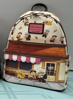 2023 Disney Parks Pixar UP Loungefly Mini Backpack Ice Cream  display picture 1