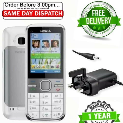 New Nokia C500 White (Unlocked) Mobile Phone 3G Cheap bar phones